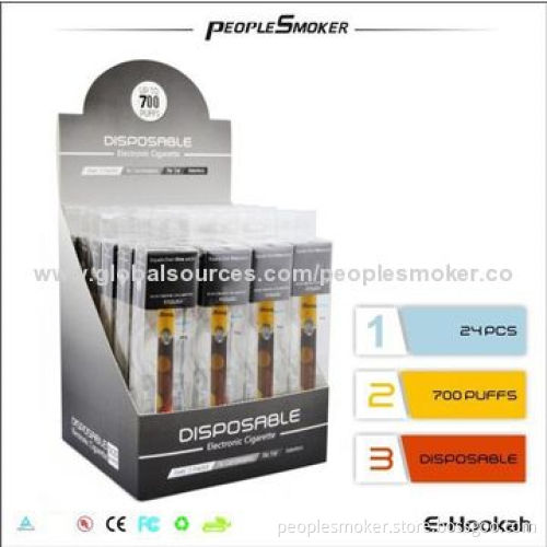 Disposable E Cigarettes with Crow Button, PVC Box Package